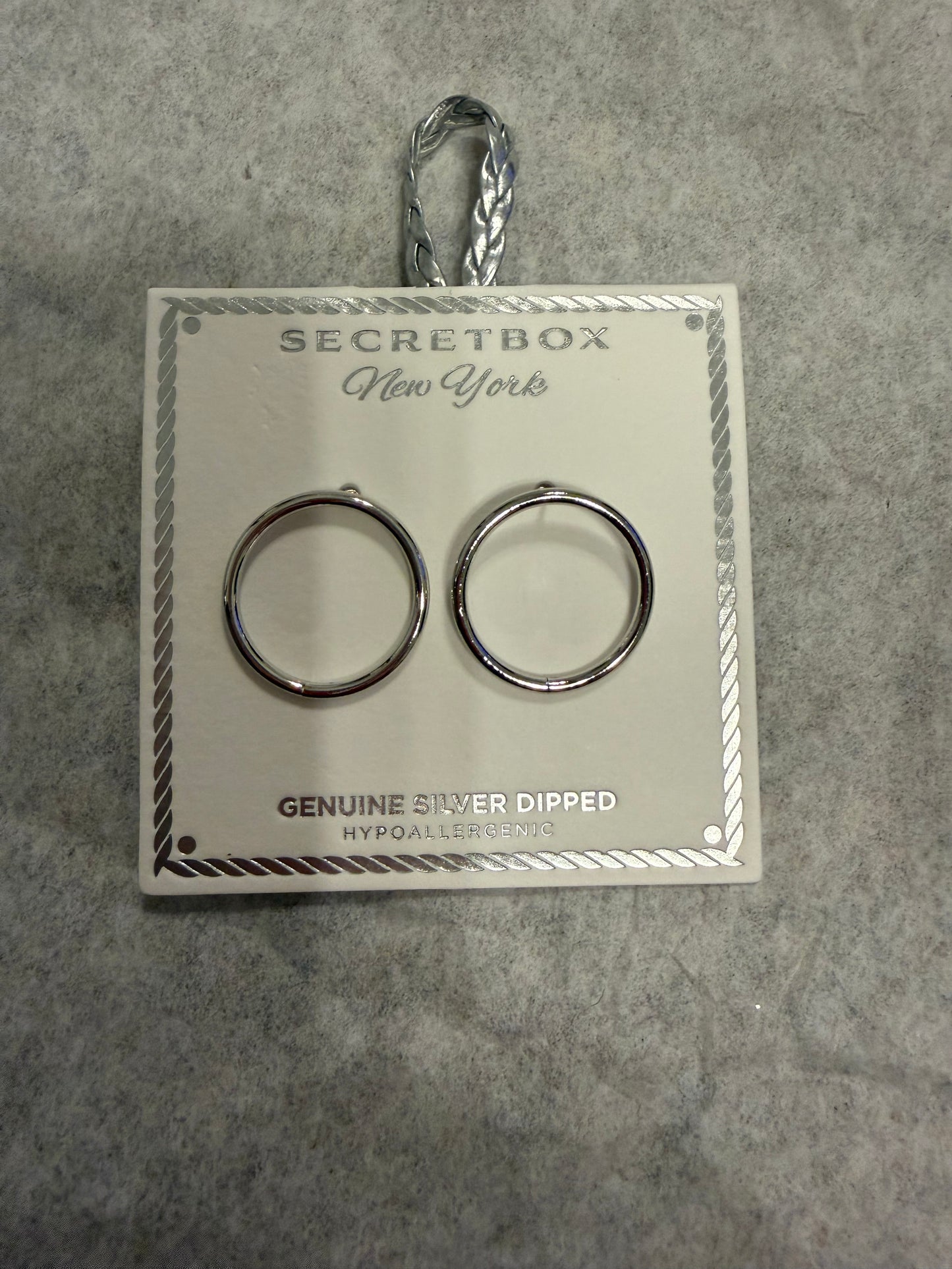 Silver Dipped Hoops