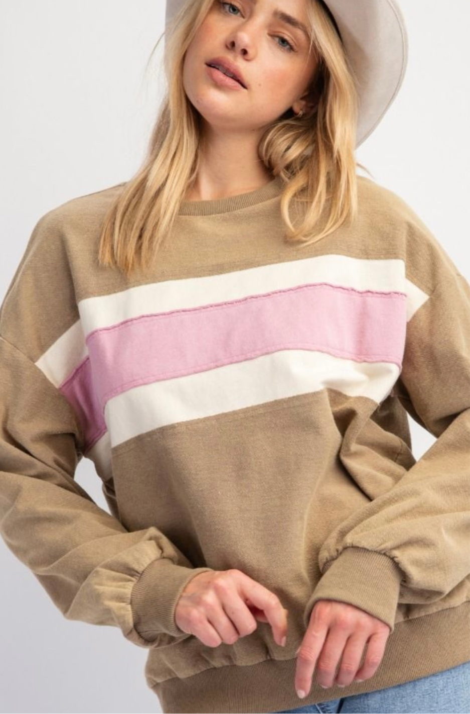 Mineral Washed Terry Pullover