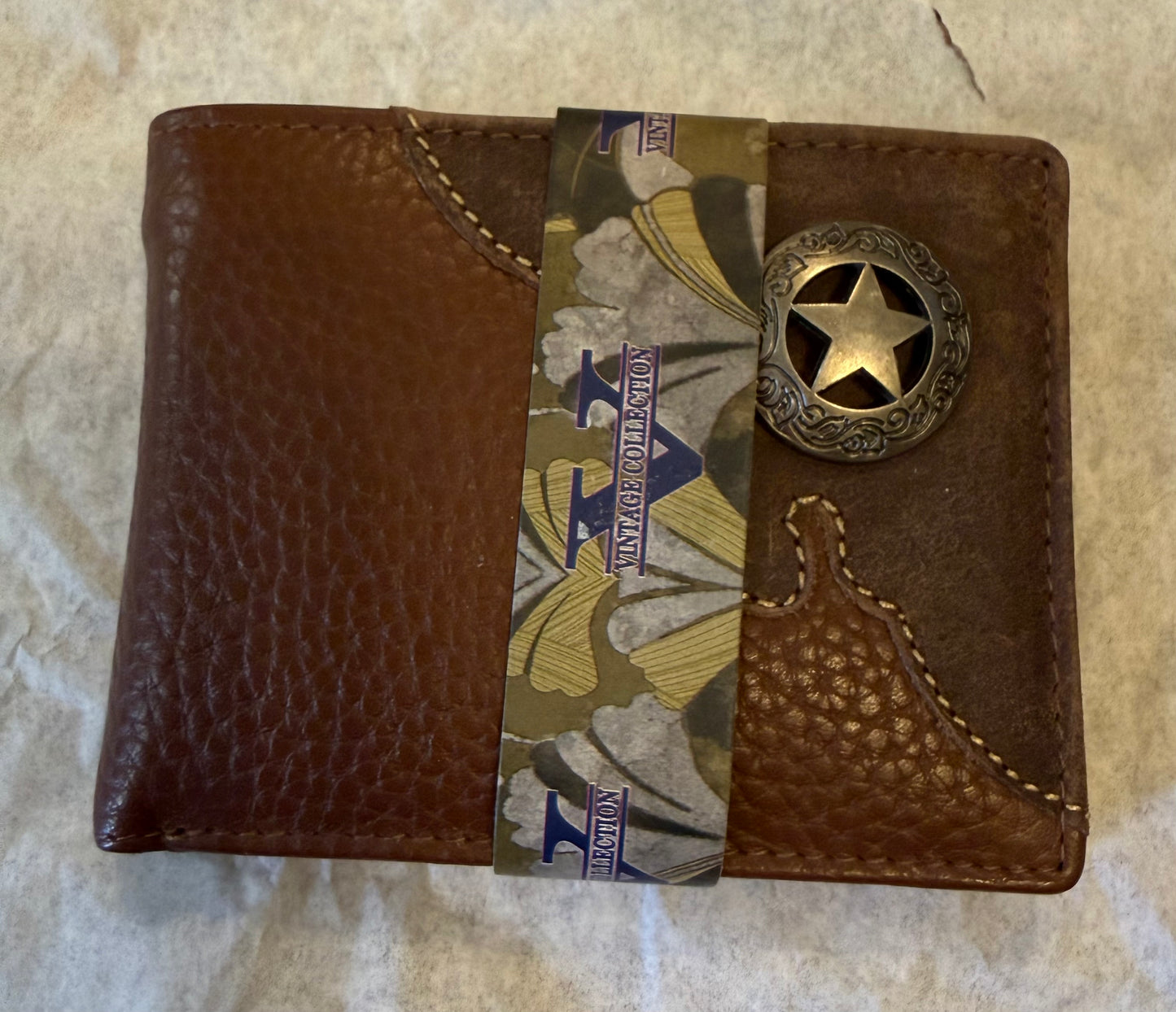 V Collection Leather Wallet