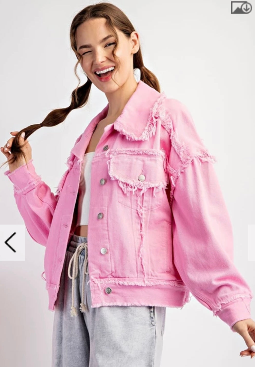 Mineral Washed Distressed Jacket
