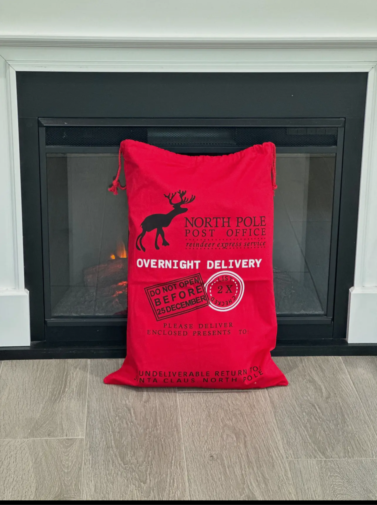 Santa Sack Express Mail Green or North Pole Red