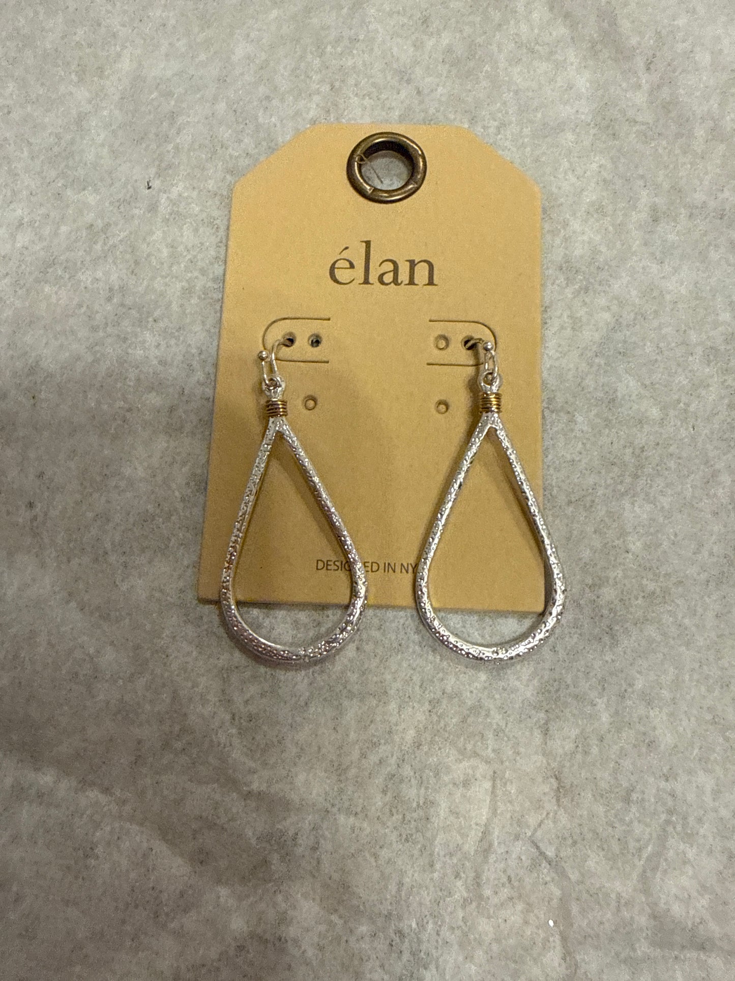 Silver Stamped Dangle