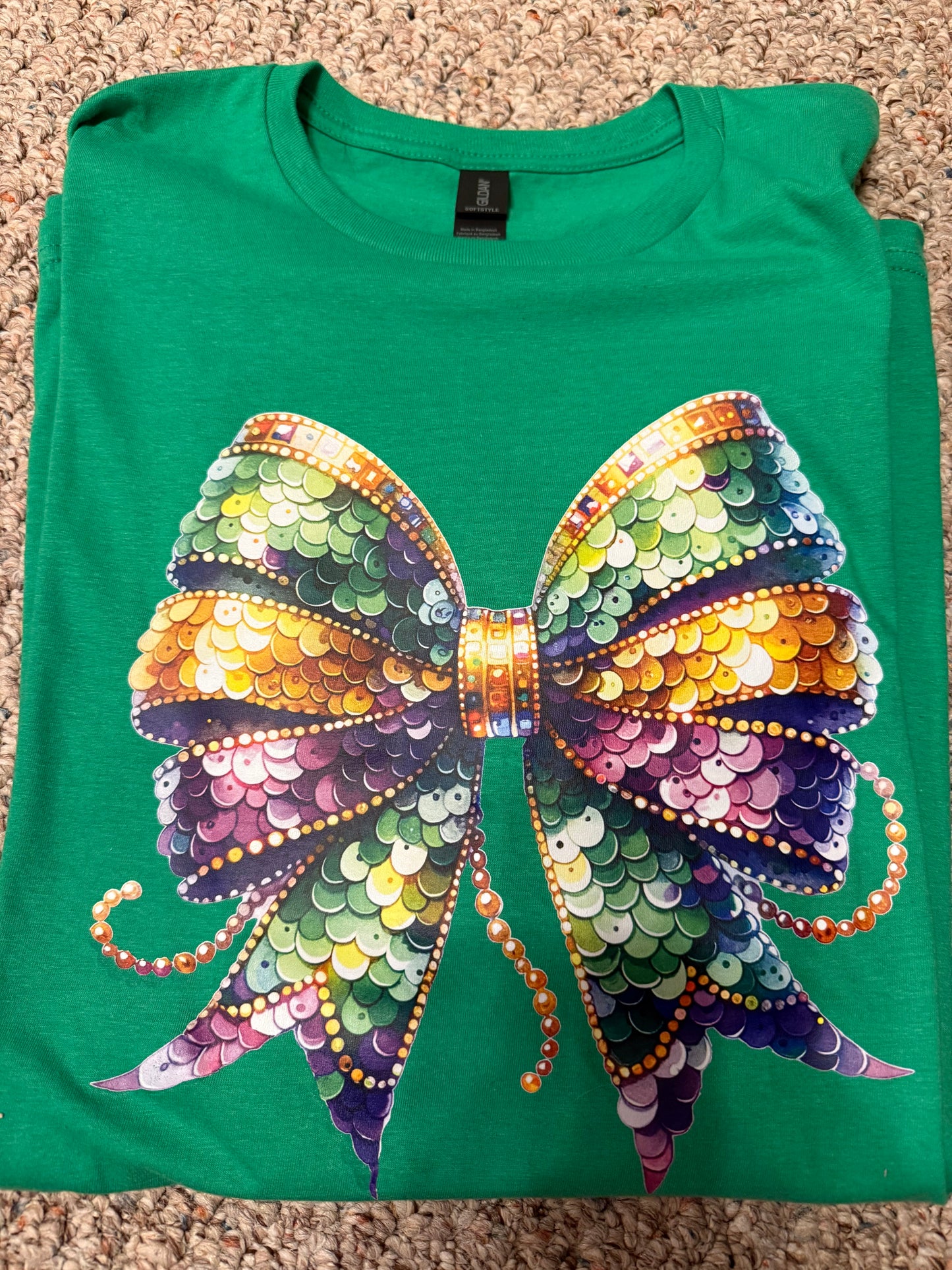 Mardi Gras Bow Tee