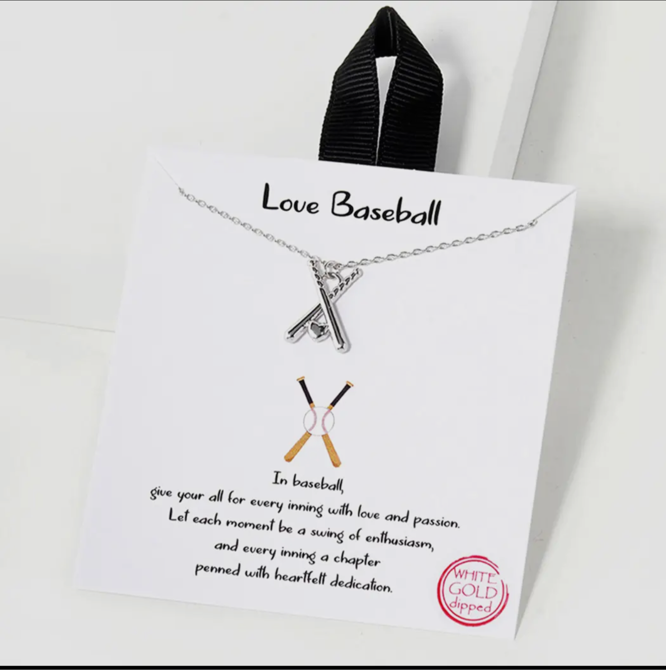 Love Baseball Necklace