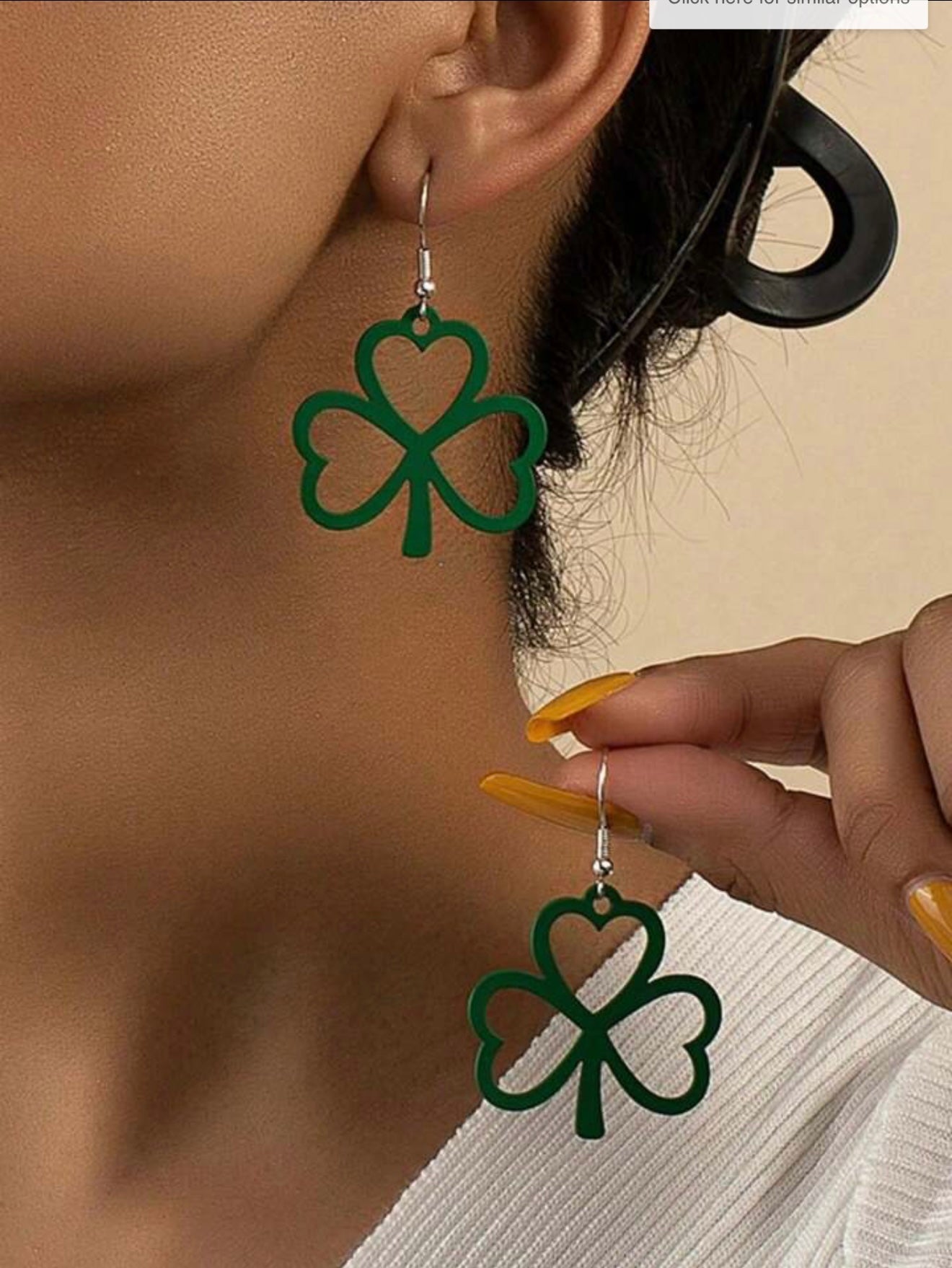 Green Clover Dangle