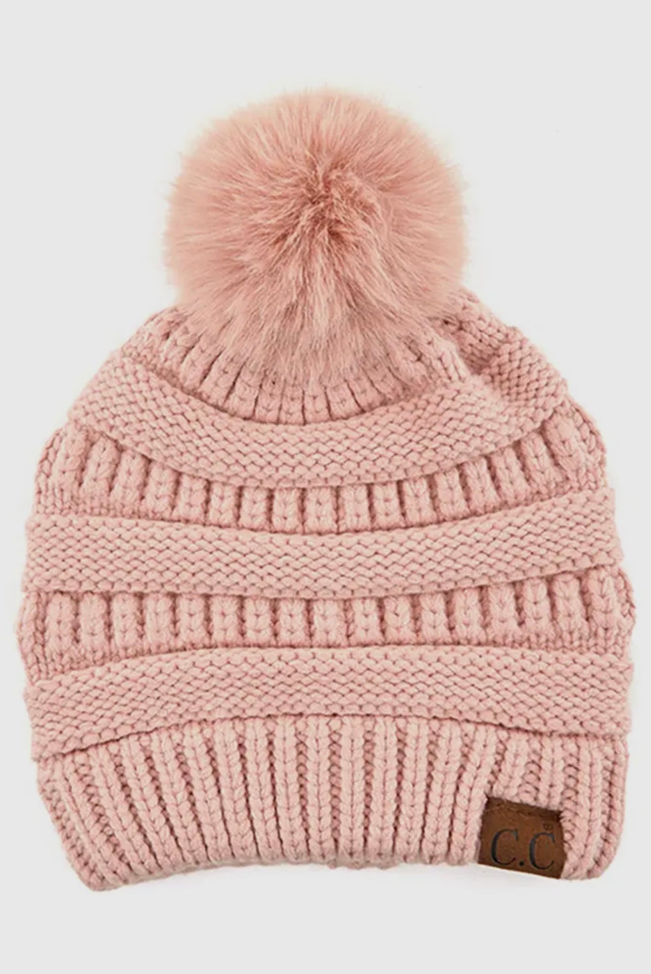 C.C. Beanie Snuggly Soft Yarn Pom Beanie