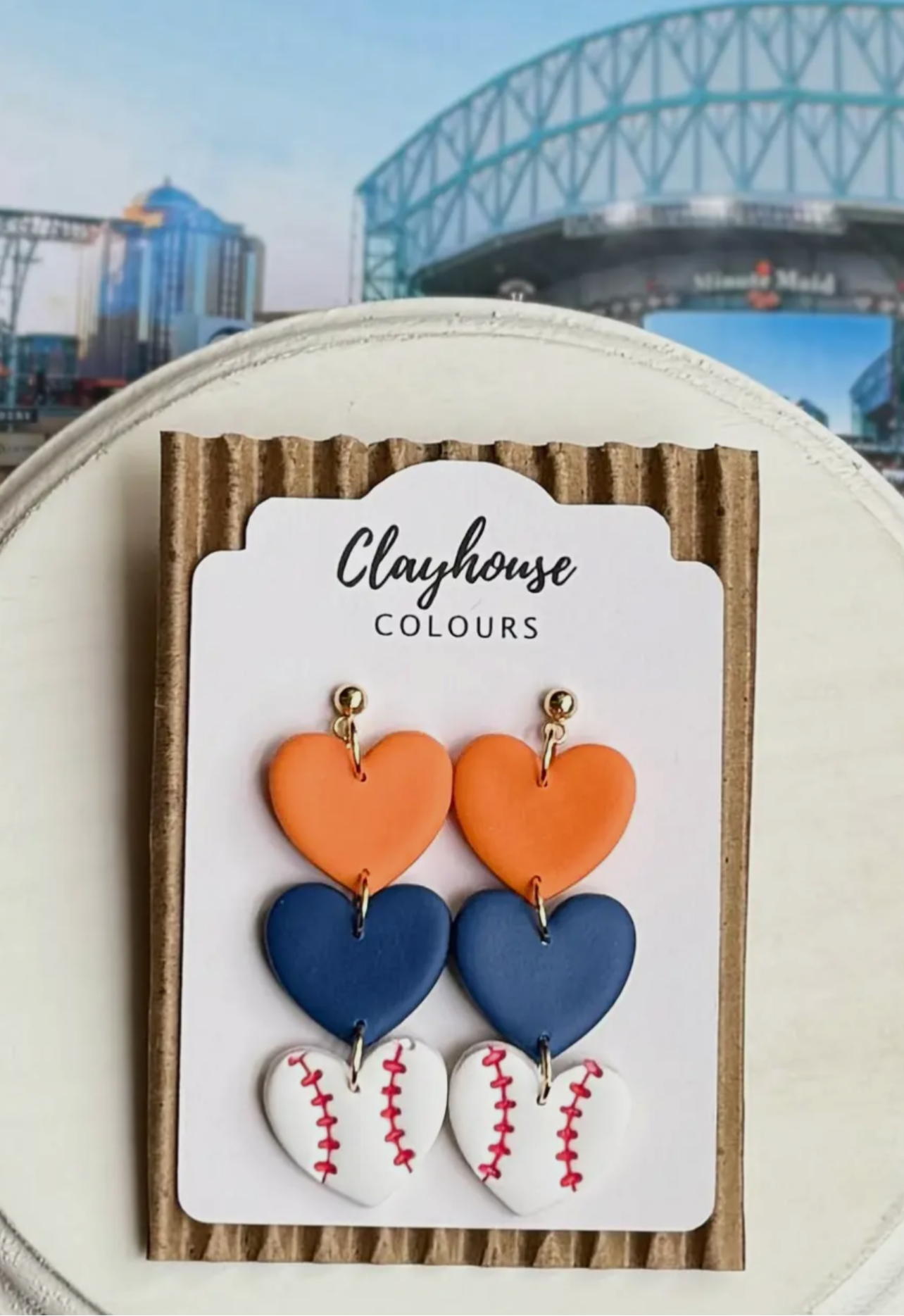 Astros 3 Heart Dangle