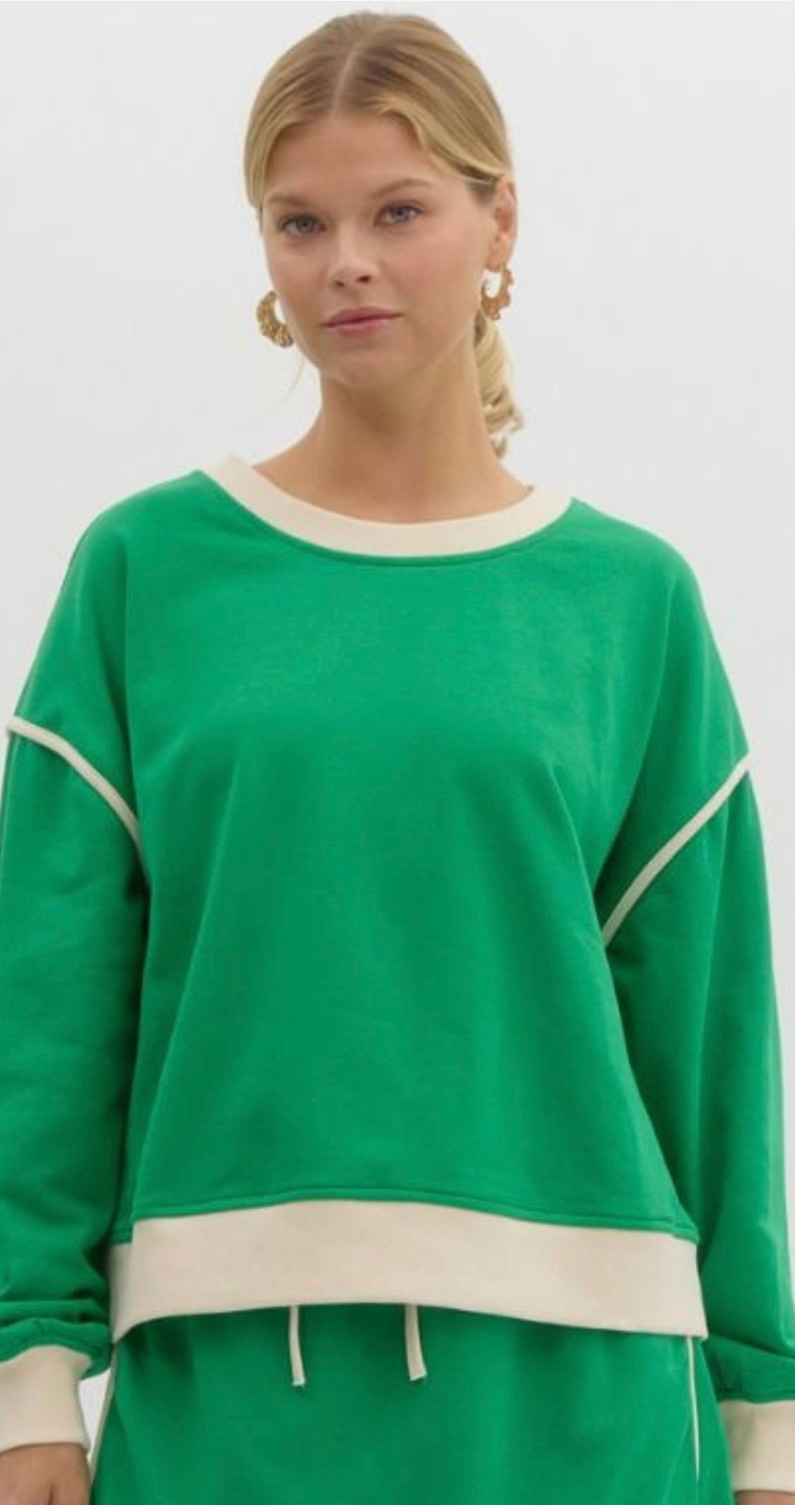 Solid Long Sleeve Pullover