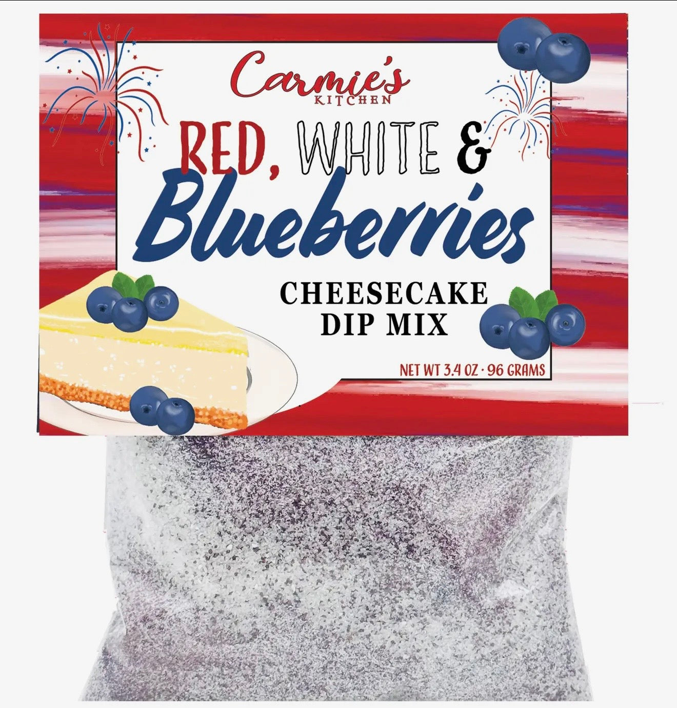 Carmie’s Red, White & Blueberry Dip Mix