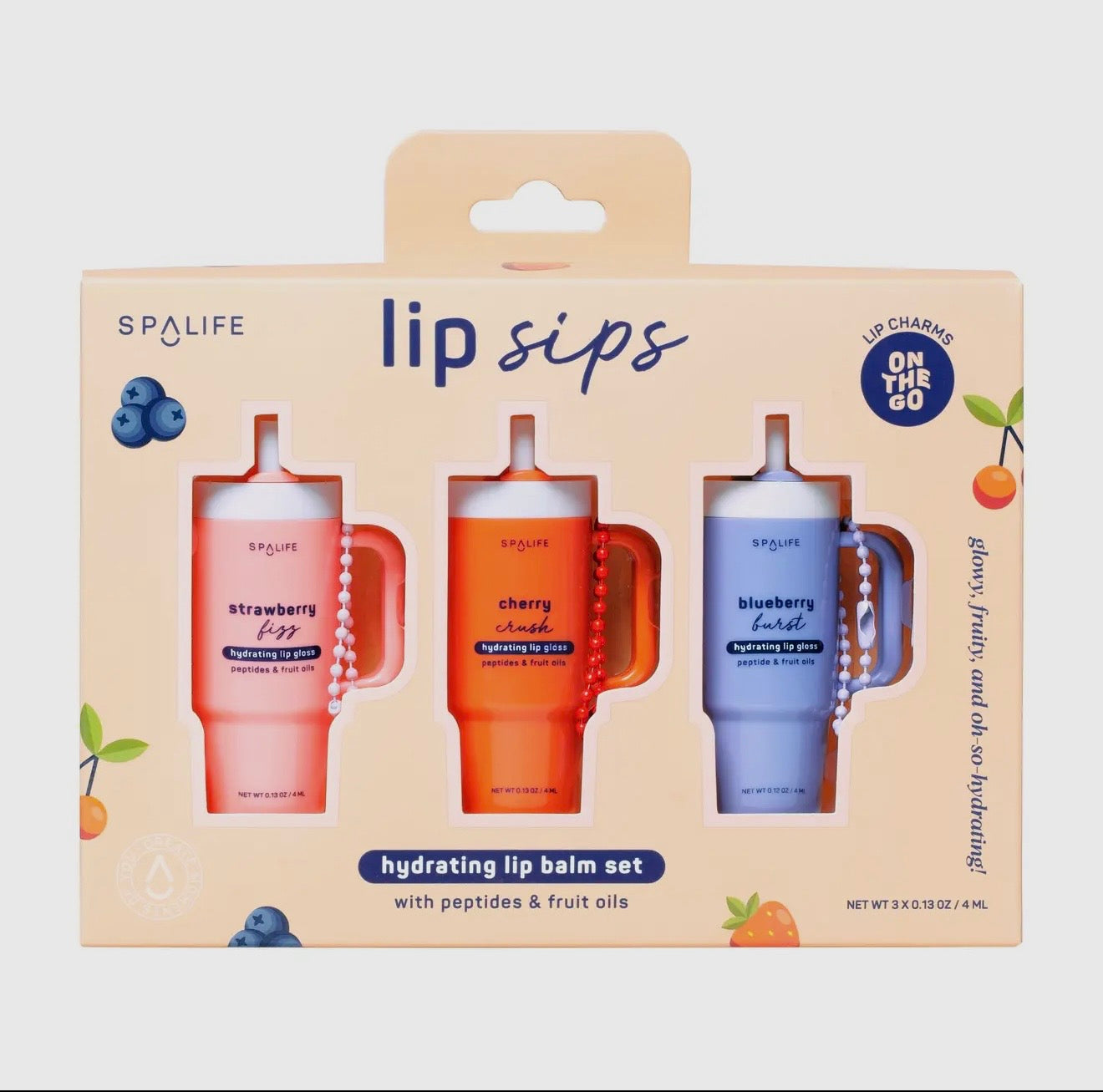 My Spa Life Lip Sips Hydrating Lip Balm Set