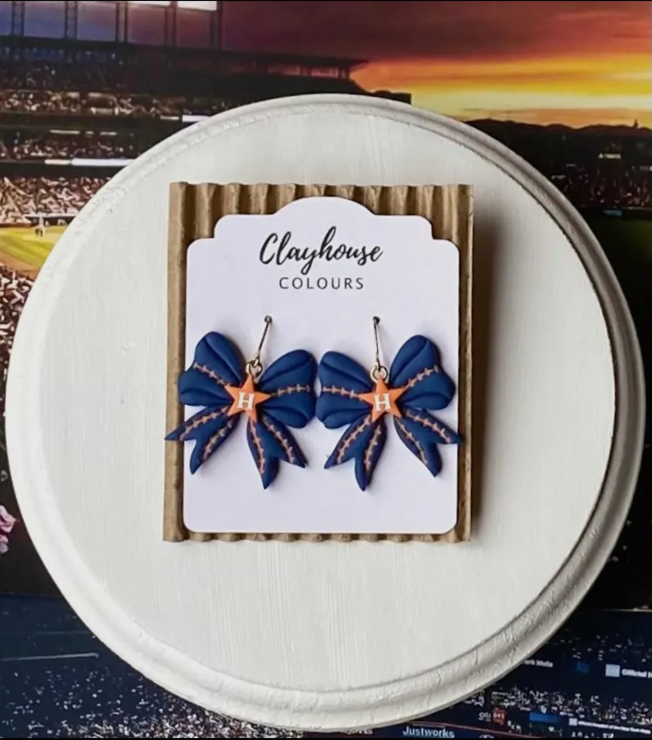 Astros Baseball Bows