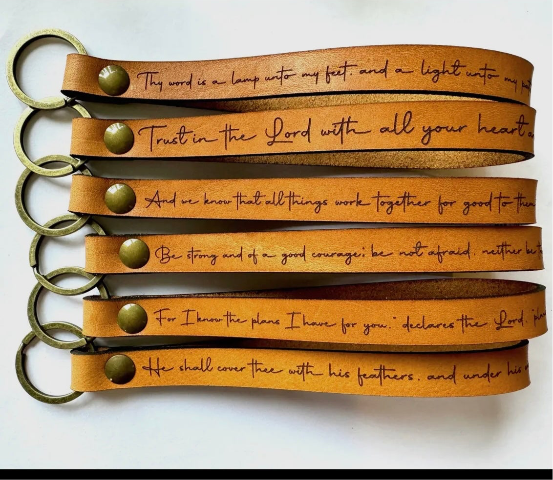 Scripture Wristlet Keychain