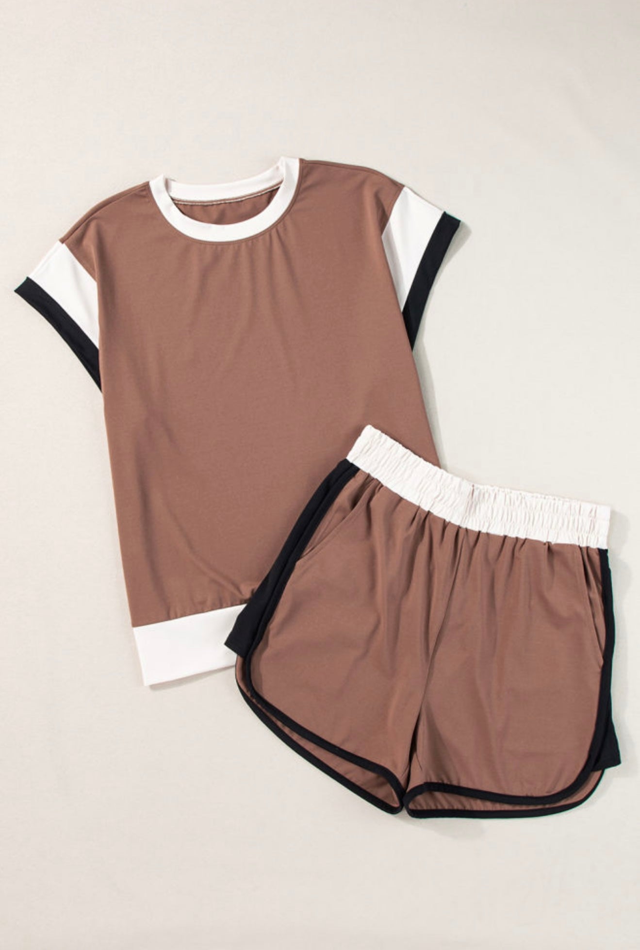 Coffee Contrast Trim Set