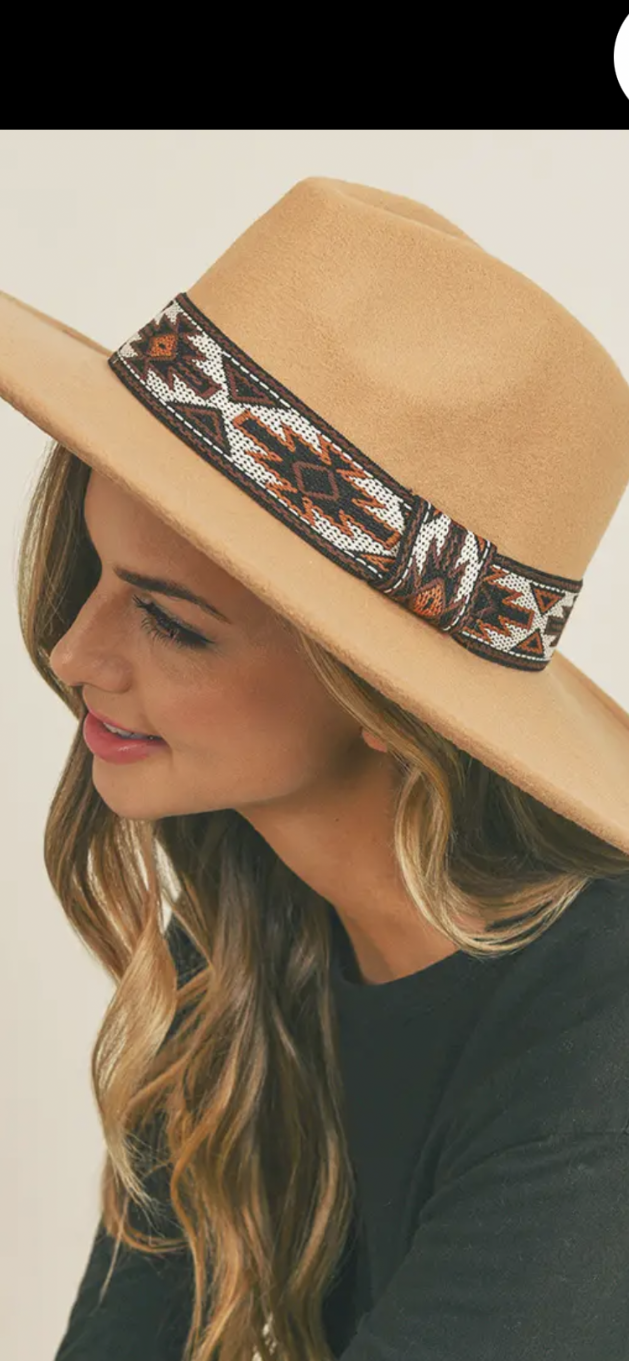 Tribal Band Panama Hat