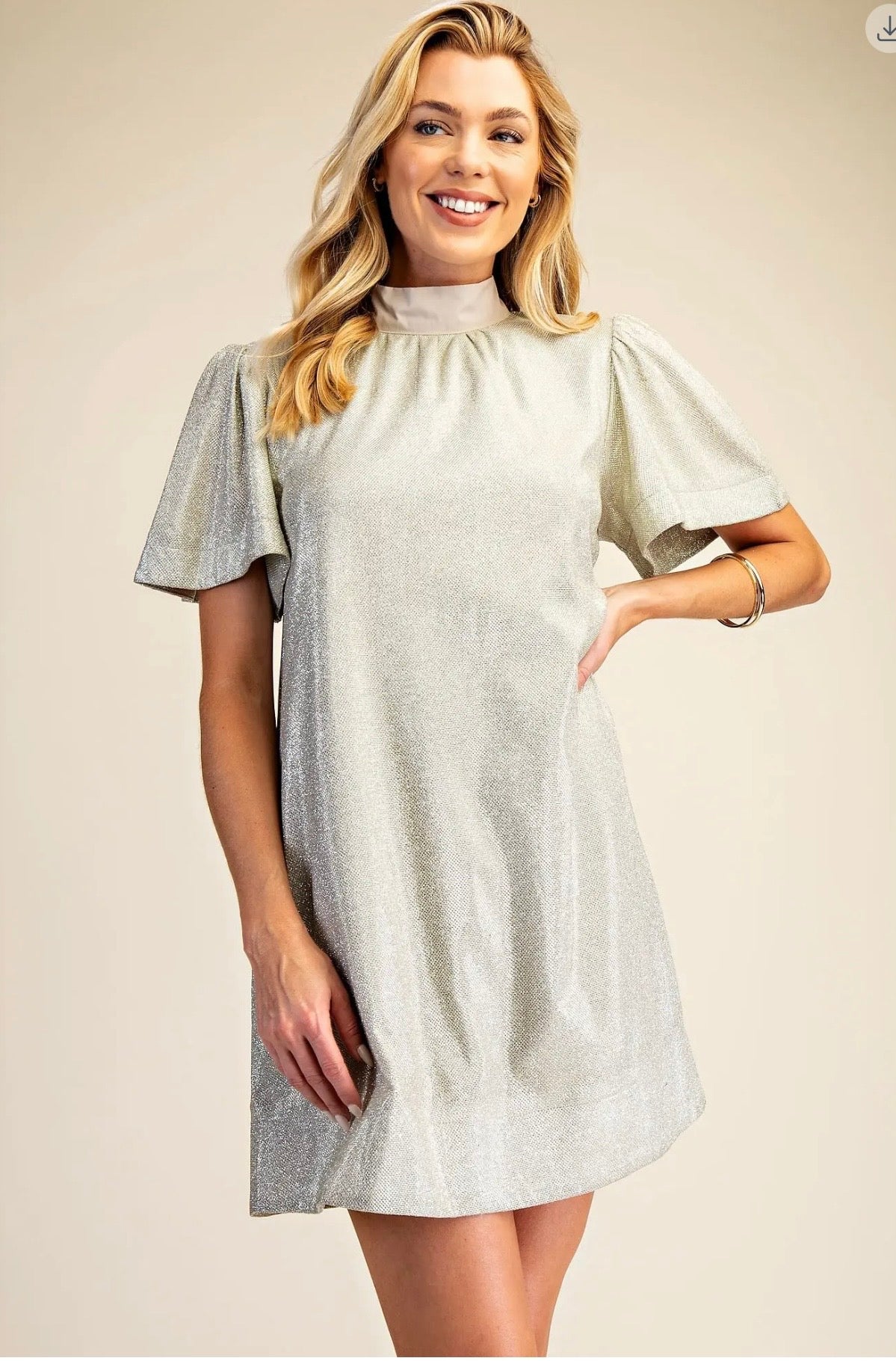 Mock Neck Dress