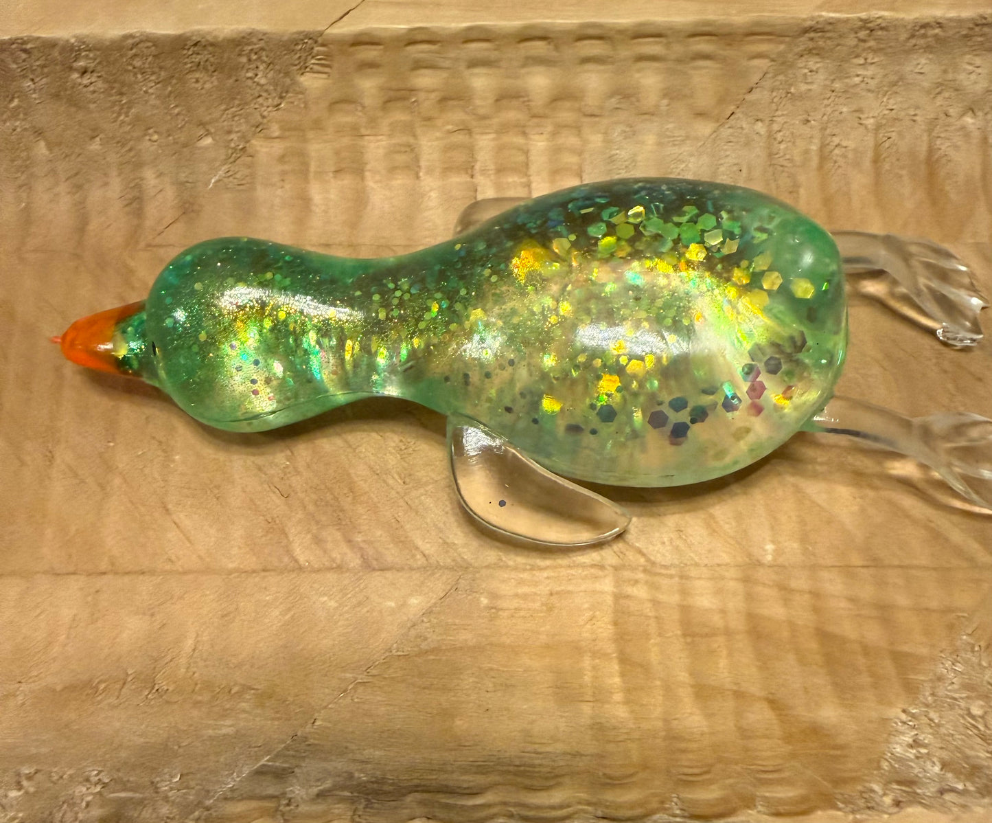 Glitter Goose or Fish Squishy