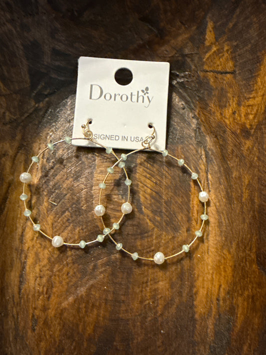 Pearl Circle Dangle
