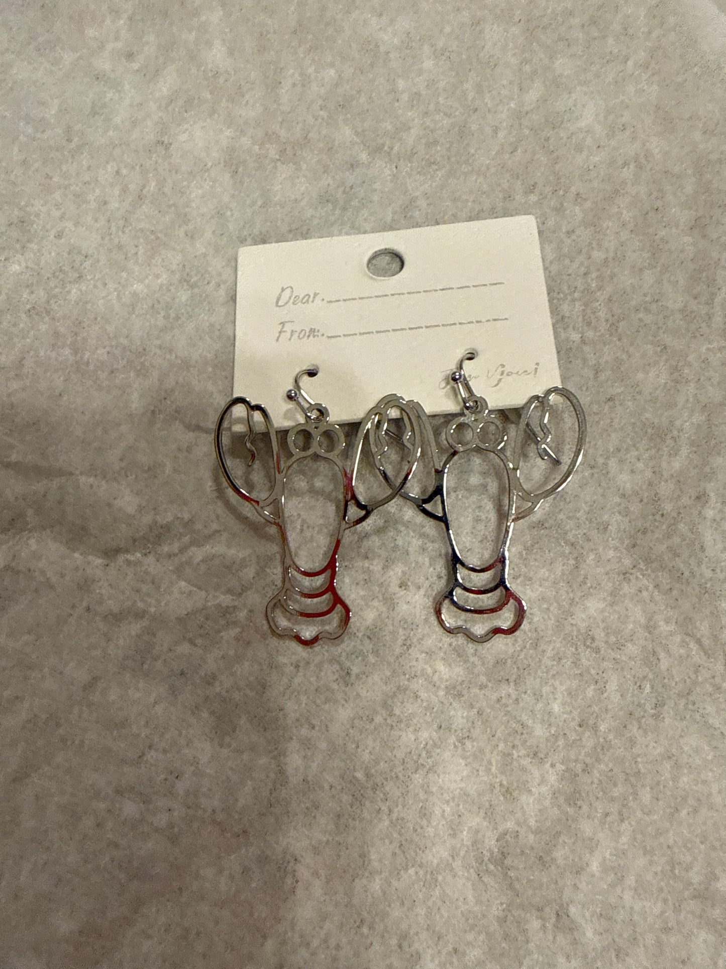 Silver Lobster Dangle