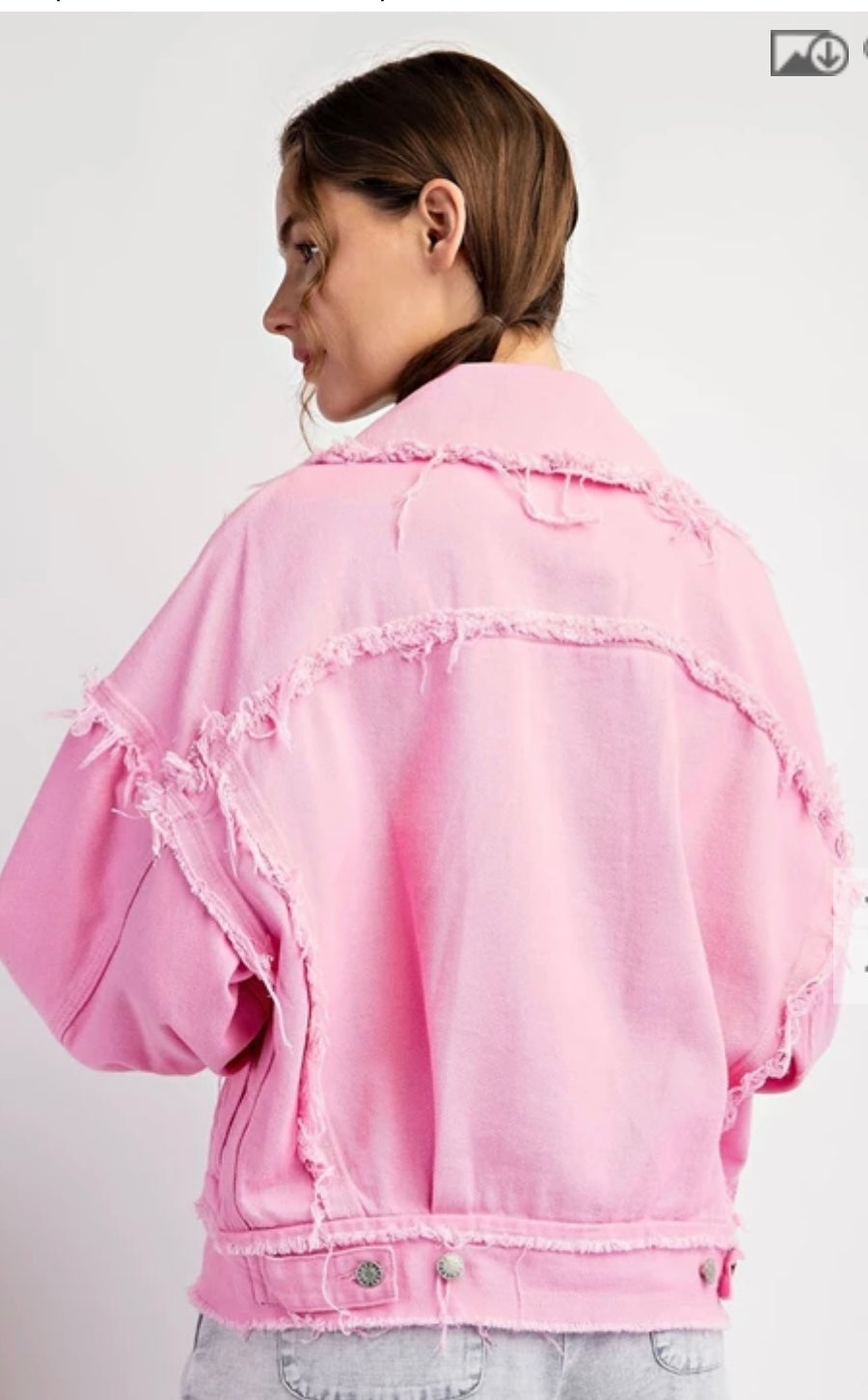 Mineral Washed Distressed Jacket