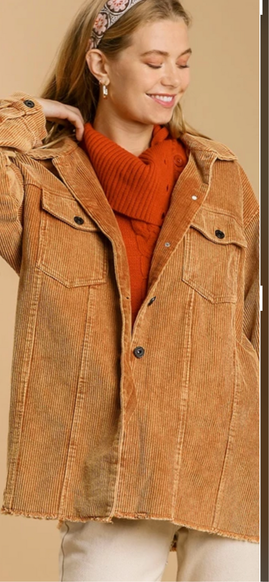 Corduroy Stone Wash Jacket