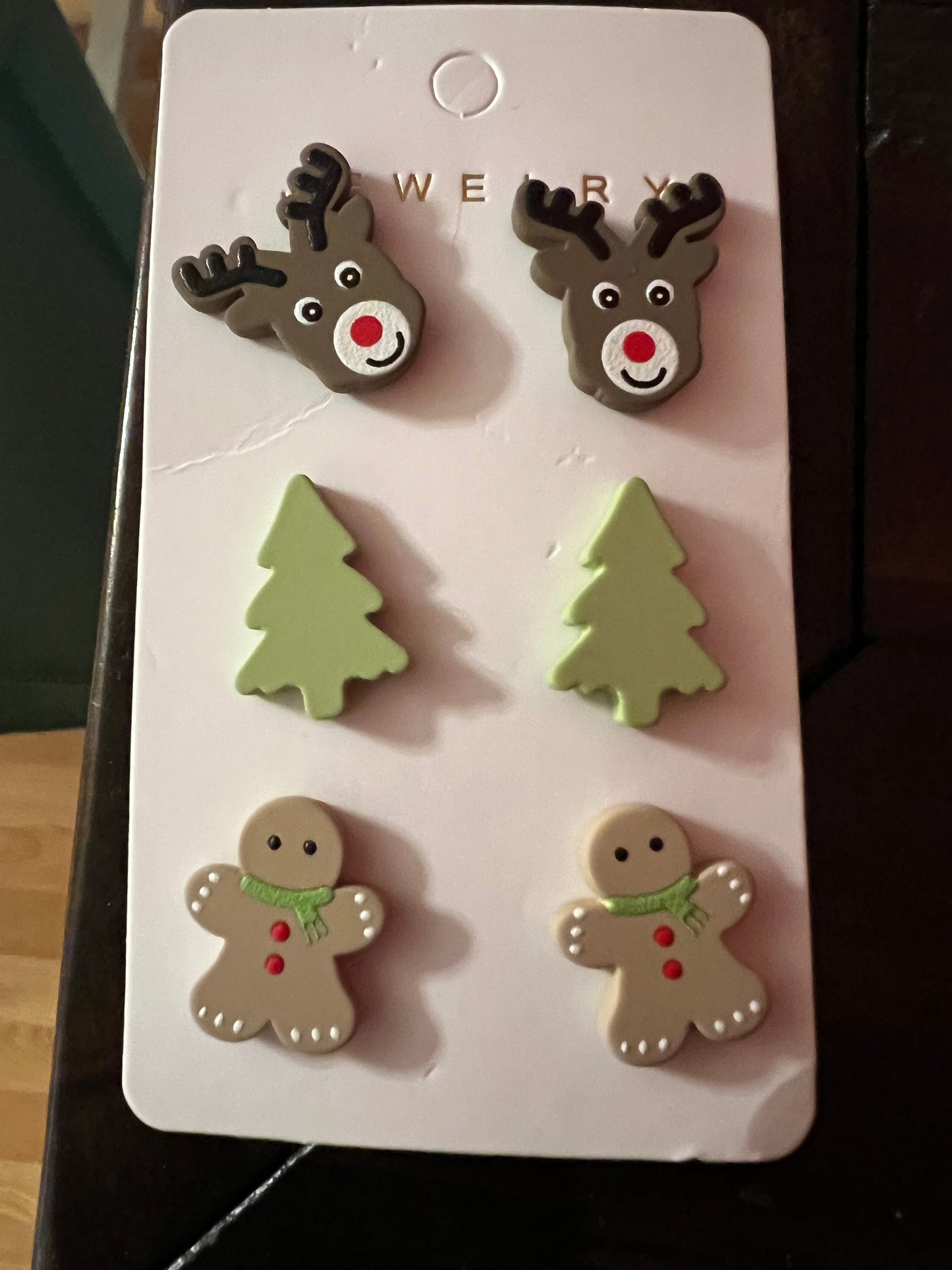 3 pack Christmas Studs