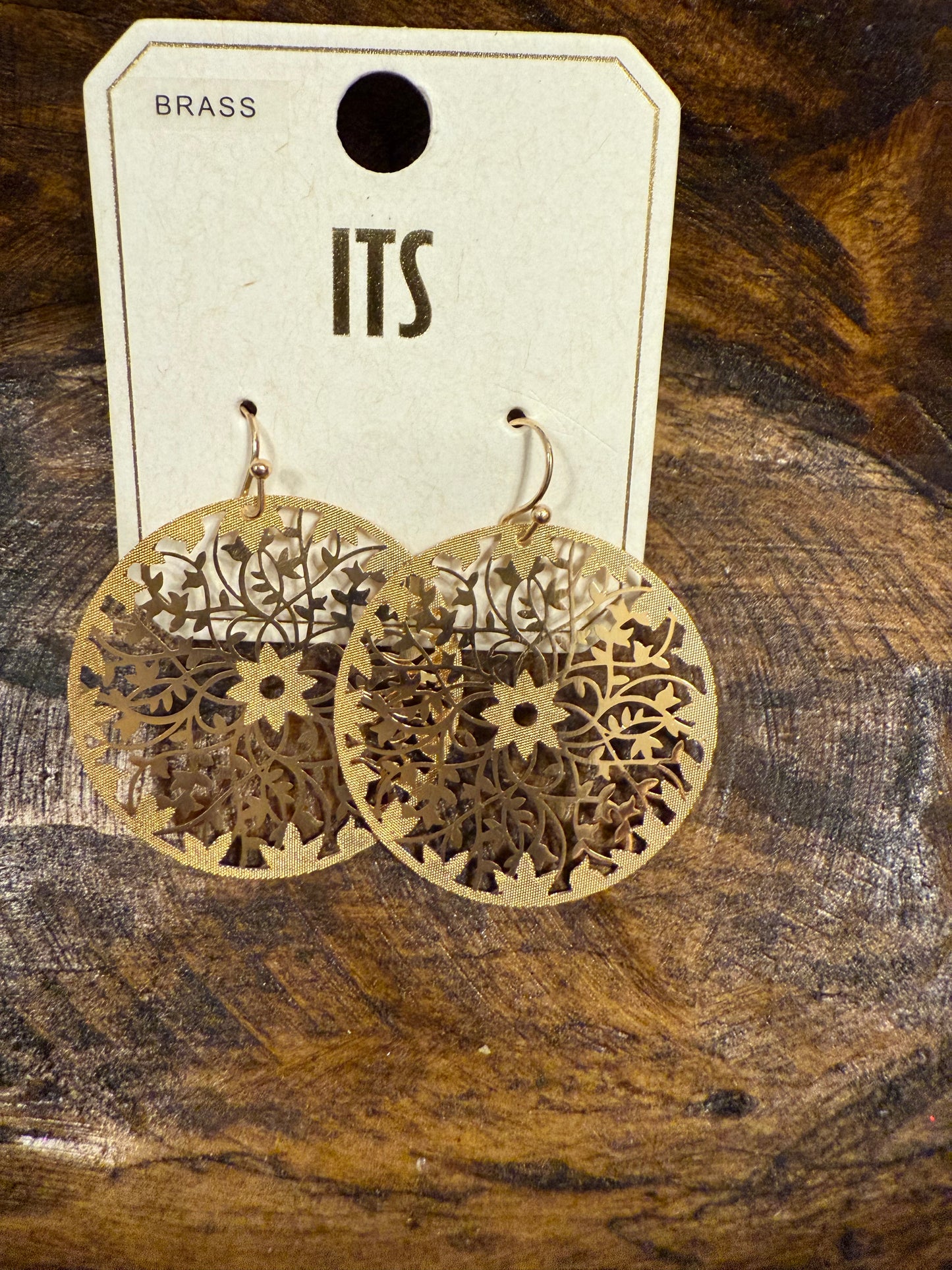 Brass Flower Dangle