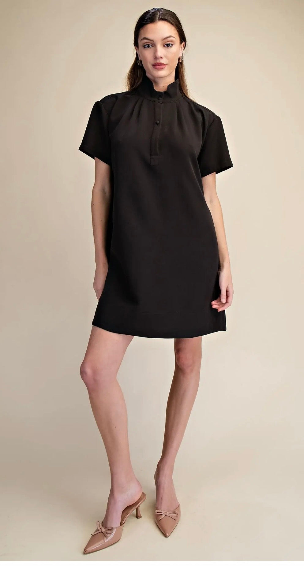 Short Sleeve Shift Dress