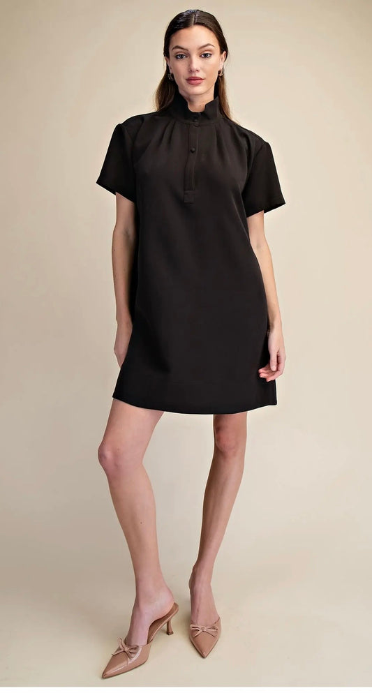 Short Sleeve Shift Dress