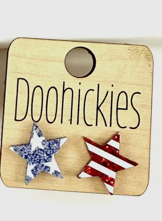 Stars & Stripes Star Studs