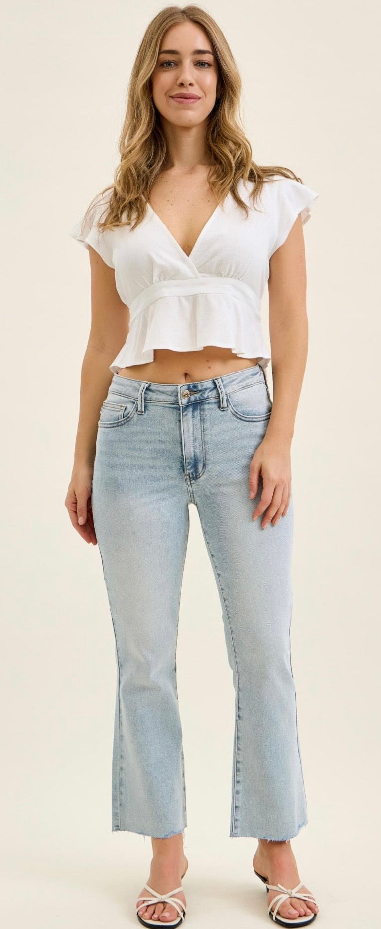 Judy Blue Mid Rise Kick Flare