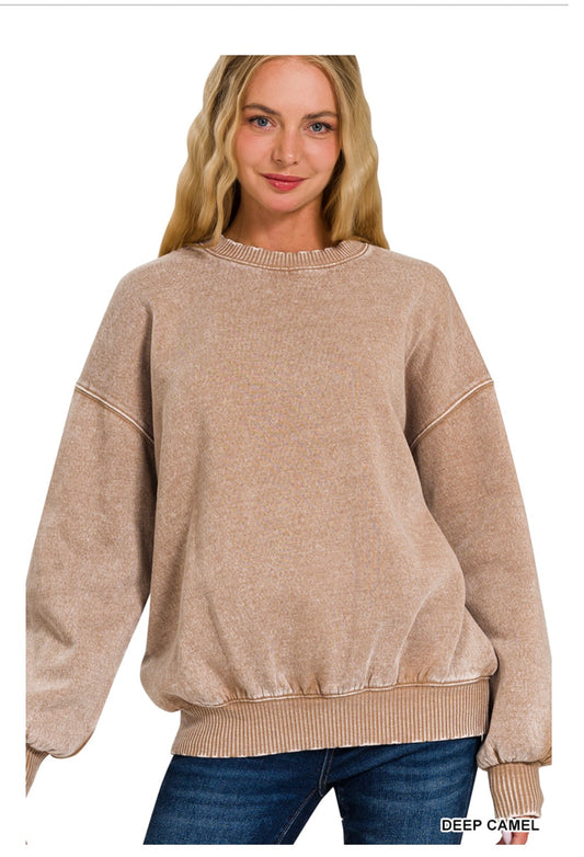 Zenana Fleece Pull-Over