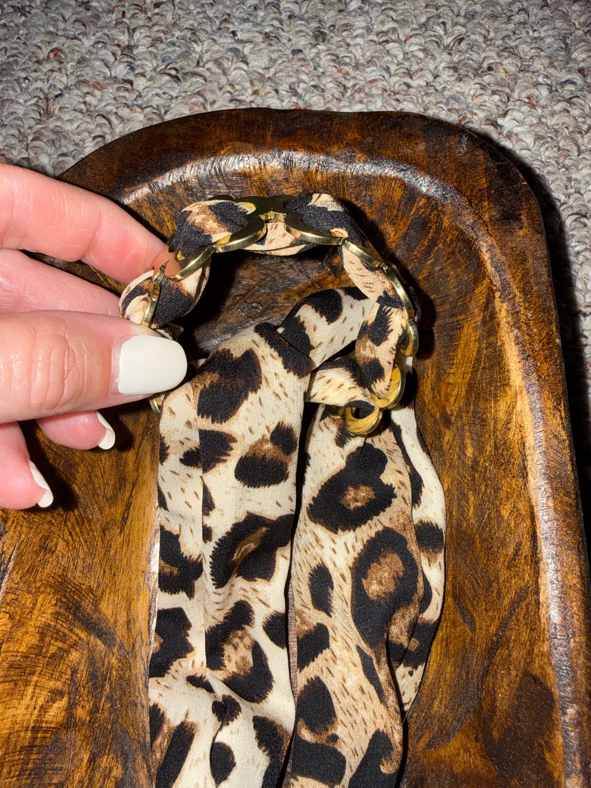 Leopard Scarf Bracelet
