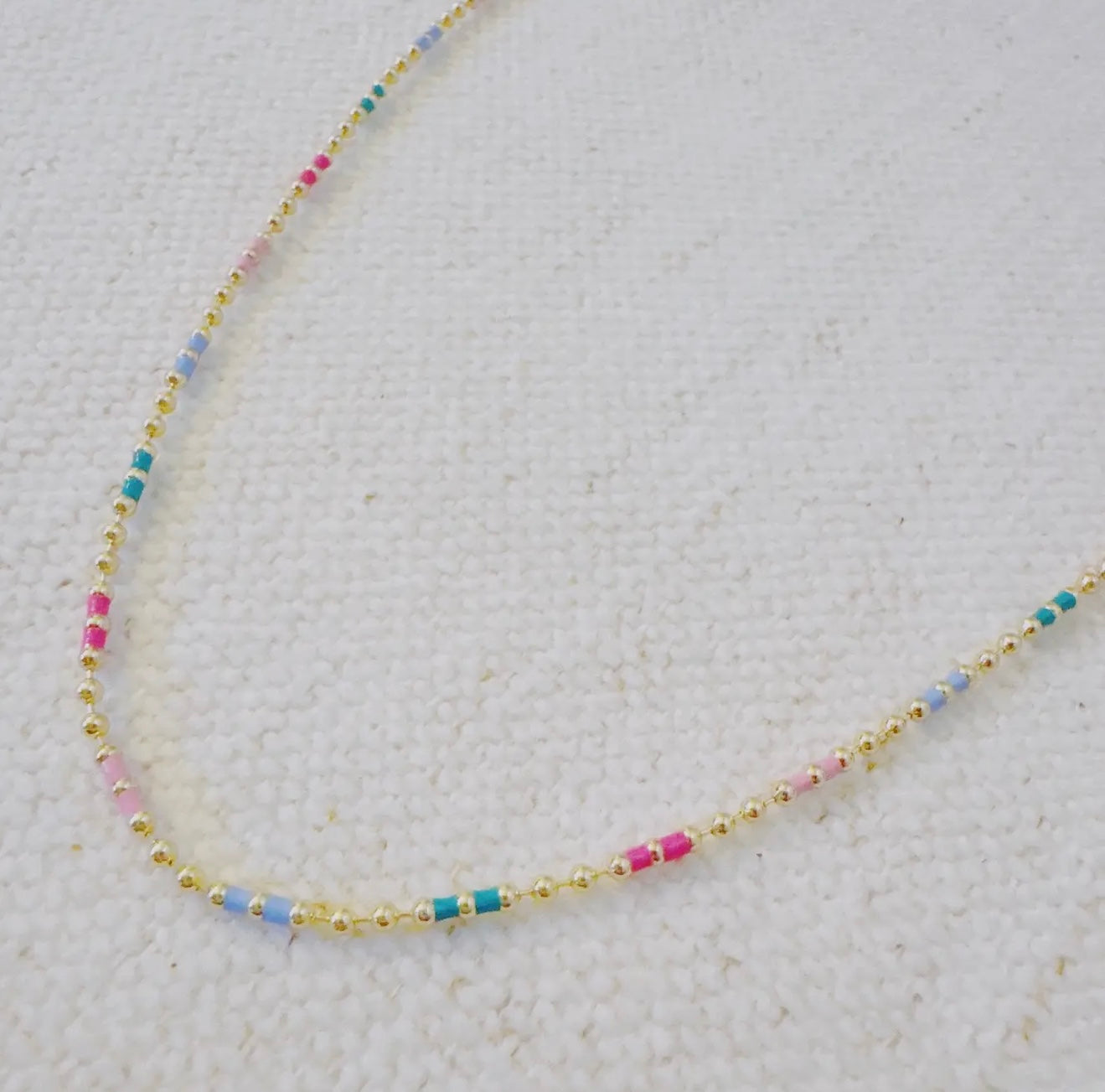 Color Pop Ball Chain Necklace