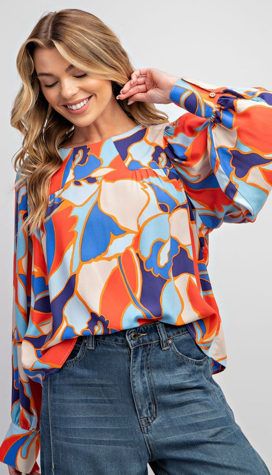 Printed Rayon Blouse
