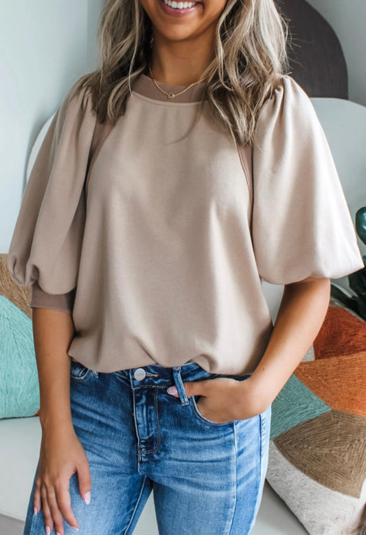 Lantern Sleeve Solid
