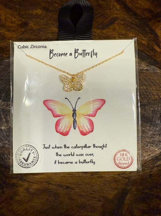 Become a Butterfly Necklace