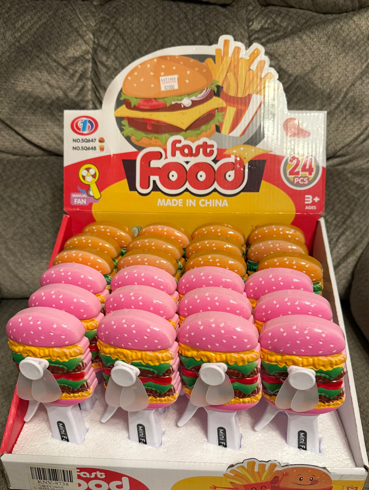 Fast Food Handheld Manual Fan