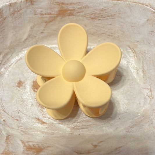 Light Yellow Flower Clip