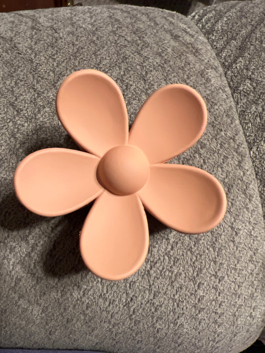 Beige Flower Clip