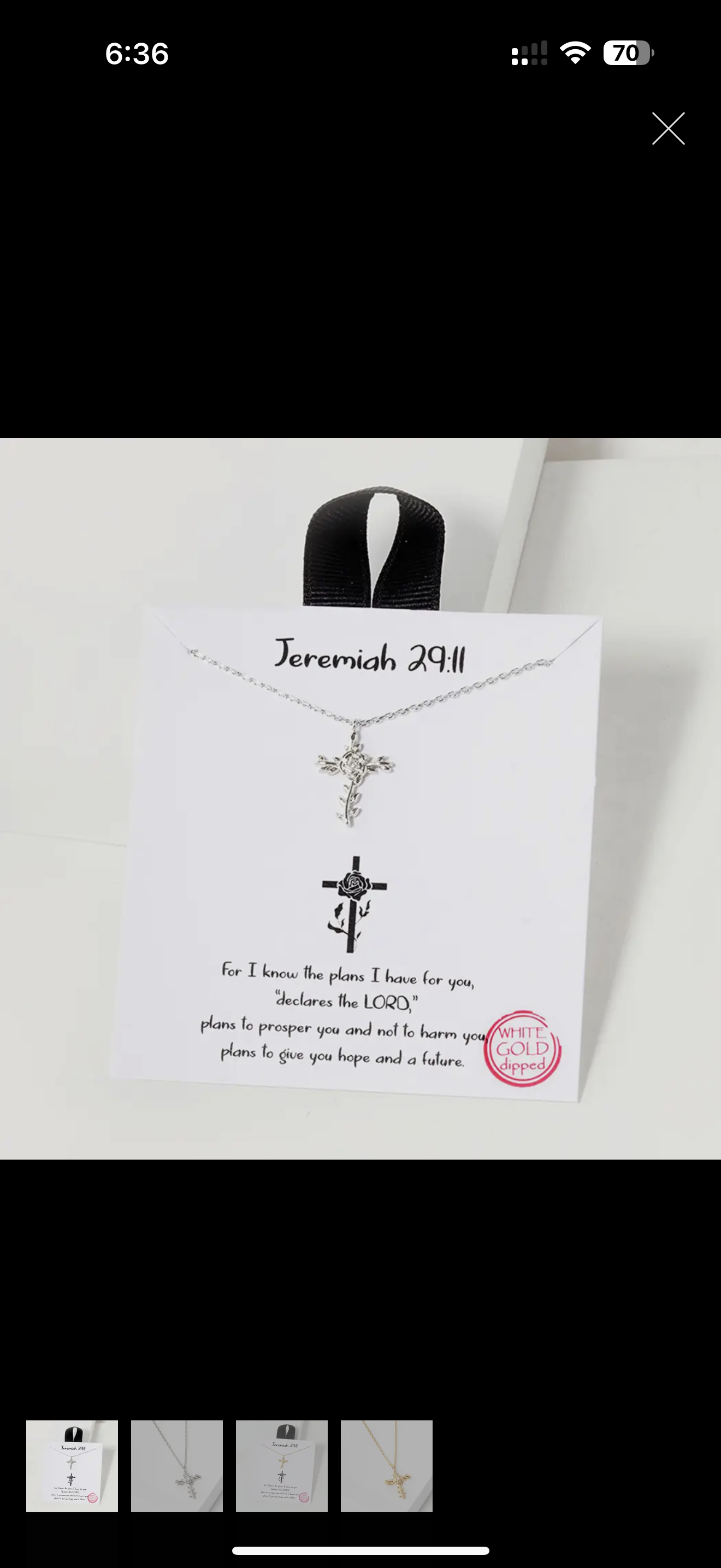 Dainty Cross Necklace