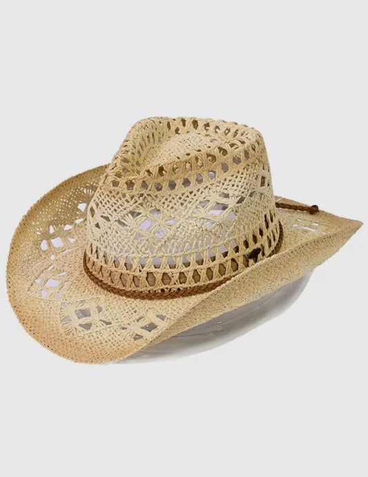 Ombre’ Open Weave Cowboy Hat