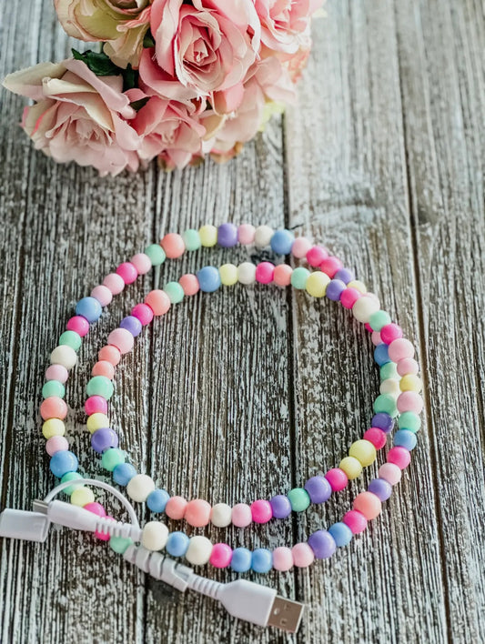 2 in 1 Beaded Phone Charger