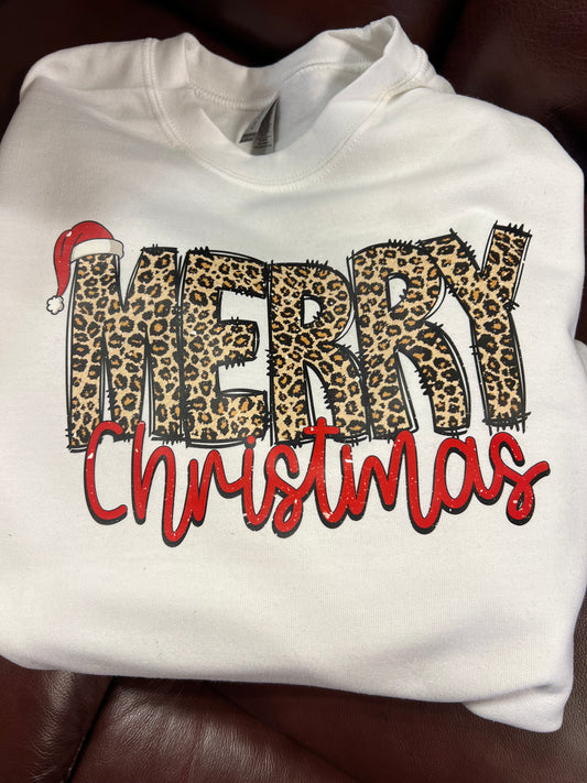 Leopard Merry Christmas Sweatshirt