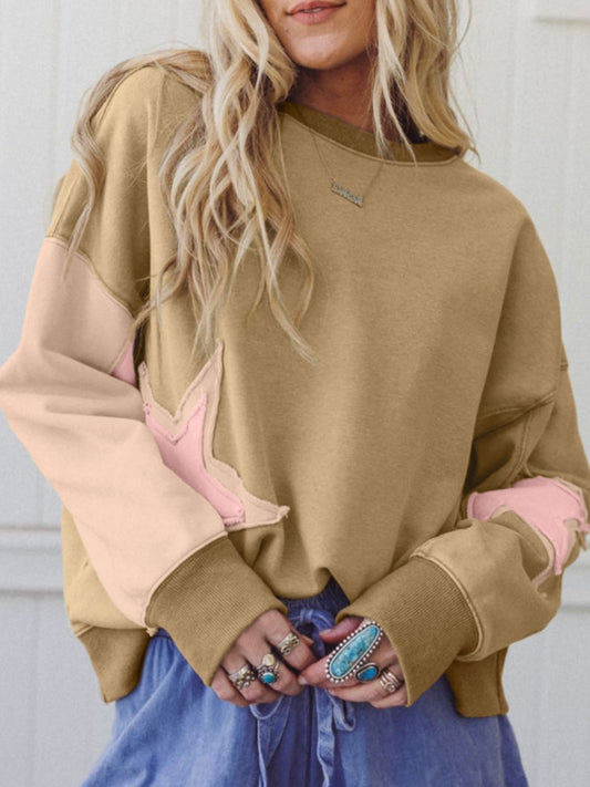 Sage Green Patchwork Top