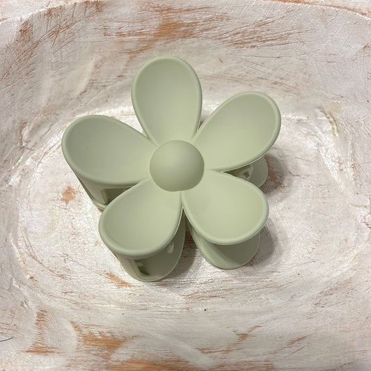 Light Green Flower Clip