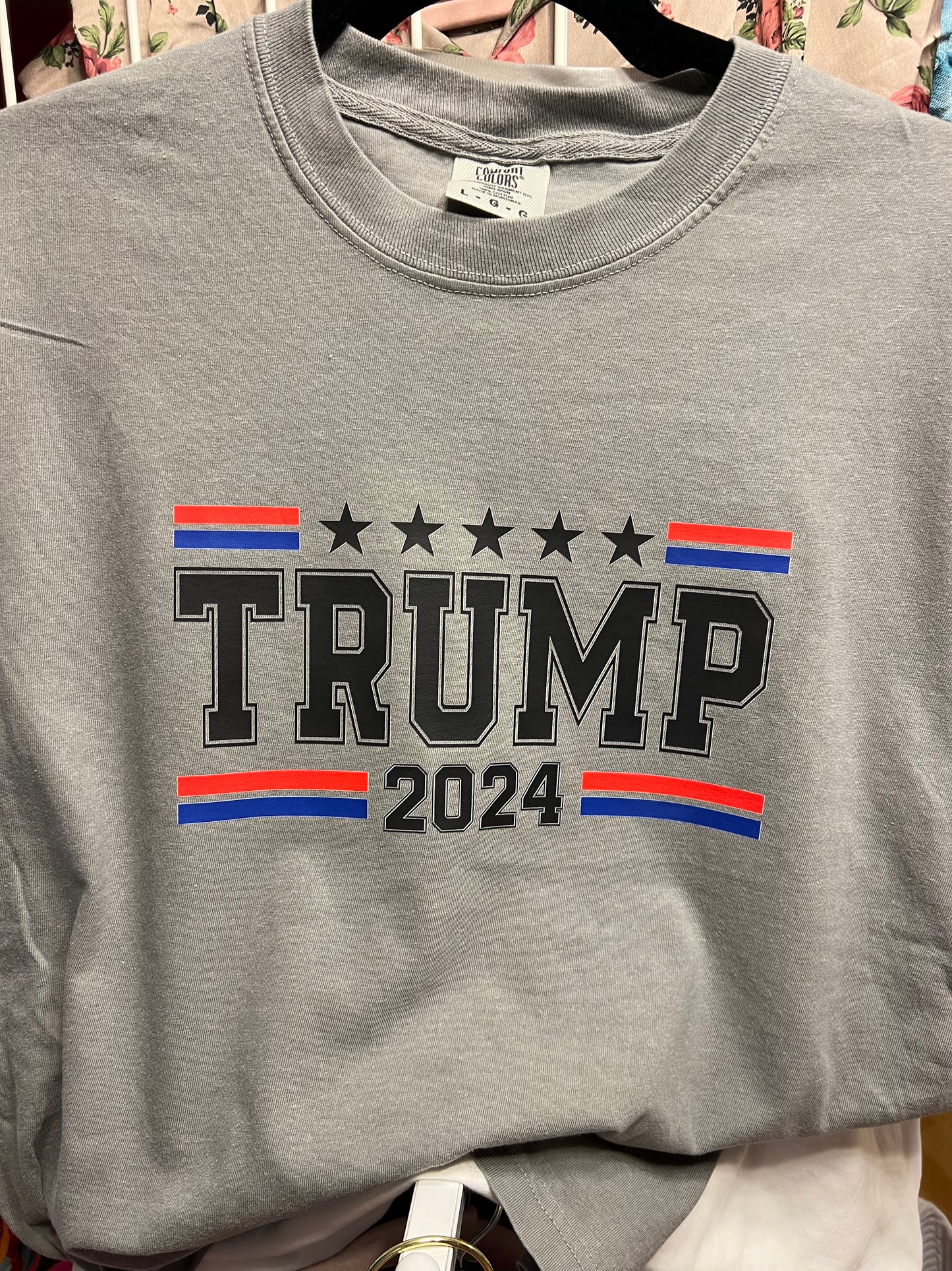 Gray Trump Tee