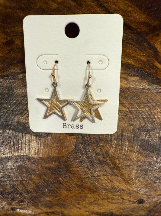 Brass Star Dangle