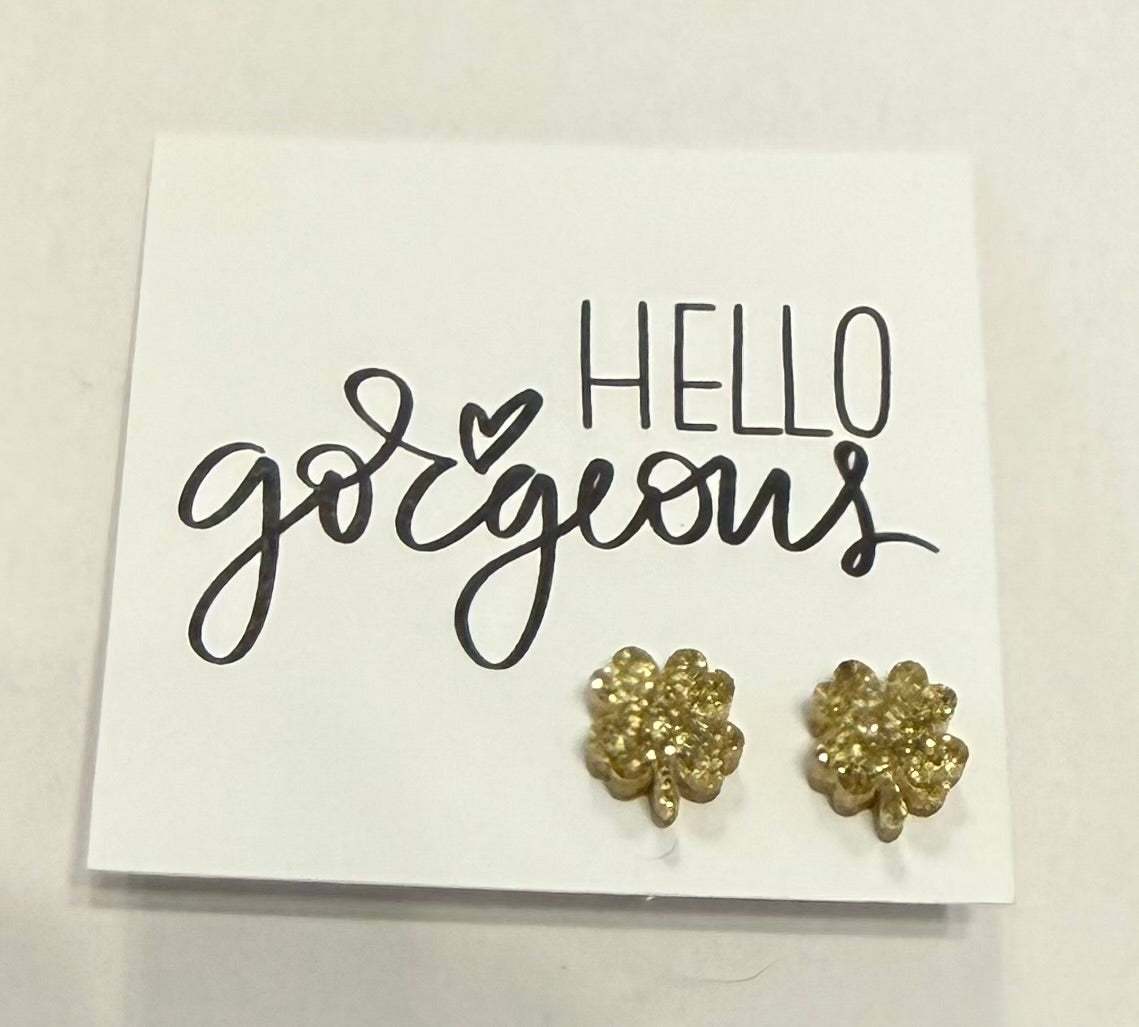 Hello Gorgeous Shamrock Stud