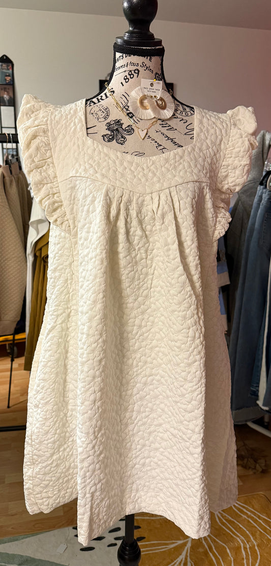 Cap Sleeve Woven Dress