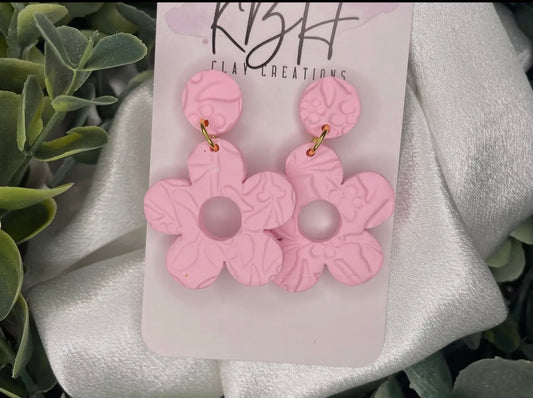 Pink Flower Dangle
